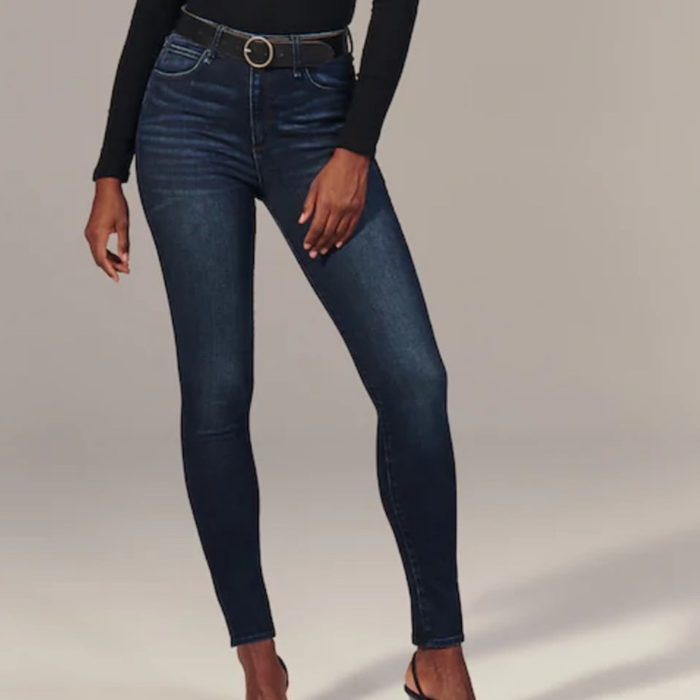 Curve Love High Rise Super Skinny Jeans Dark Wash